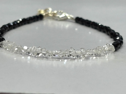 Bracciale herkimer diamante - diamante, 1