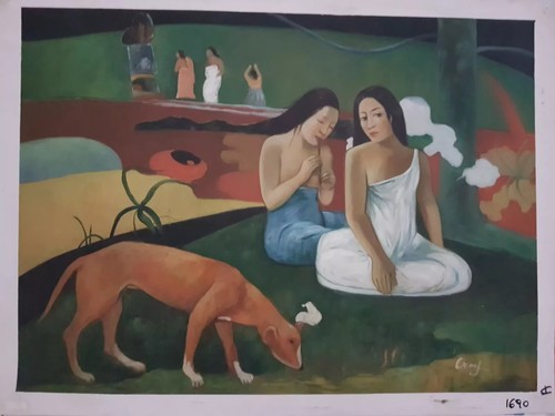 Quadro dipinto mano tela - mano, su