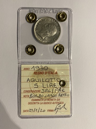 Lire 1930 aquilino - lire, spl/fdc