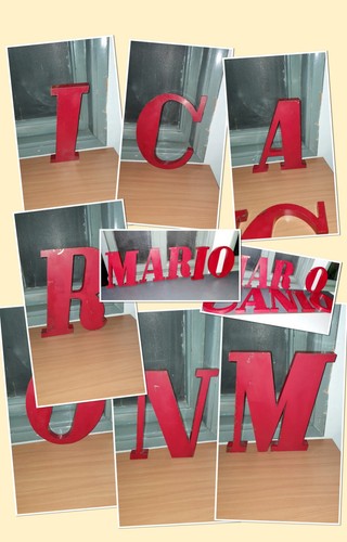 Lettera vecchia insegna - 1x,