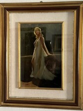 Ernesto Giacobbi Pittore Piacentino - Ragazza In Camicia Da Notte - Olio Su Tela