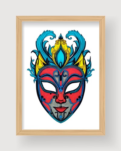 Maschera carnevale disegno - maschera, di