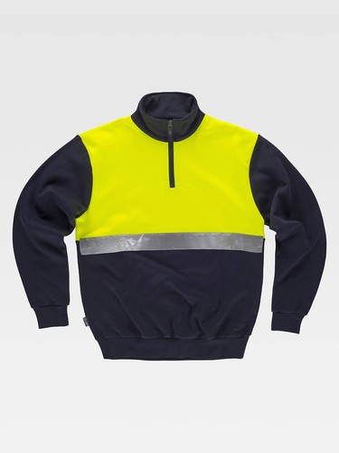 Workteam felpa bicolore alta - workteam,