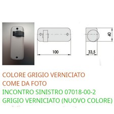 07018-00-2 CISA GRIGIO Contropiastra Incontr SXsinistr x serrat elettriche 11721