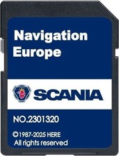 SCANIA 2024-25 AGGIORNAMENTO MAPPA NAVIGAZIONE NAVIGATORE SATELLITARE SCHEDA SD