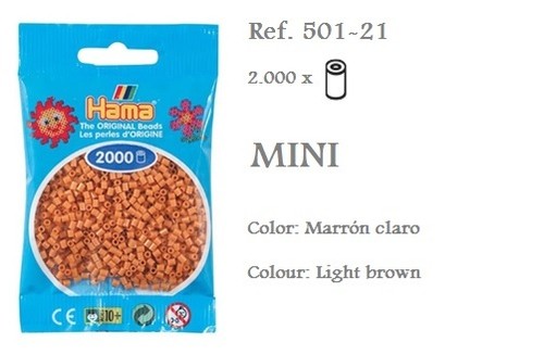 501 hama beads - hama, marrón