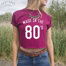 * Crop top made in the 80's