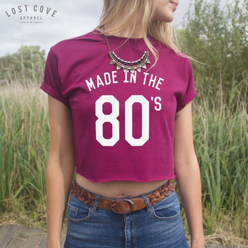 Crop top made the 80 - *, in