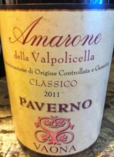 6 BT. AMARONE DELLA VALPOLICELLA PAVERNO DOCG 2017 VAONA