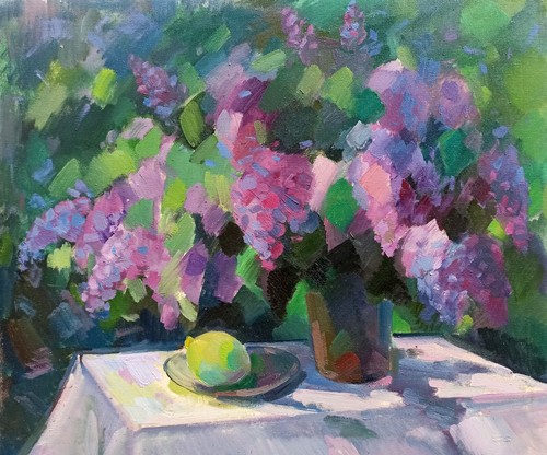 Dipinto olio mano - dipinto, a