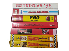 vhs 5 videocassette Auto Ferrari Fangio Indycar 96 Quattroruote