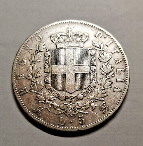 Moneta lire argento 1874 - da,