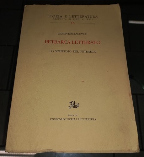 Giuseppe billanovich petrarca - billanovich,