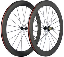 Ruote/Ruote 60mm Full Fibra di Carbonio Larghezza 23mm 3k Opache Bici da Strada Bici Bici Bici Ruote