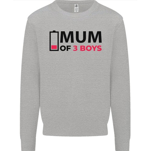 Mamma tre ragazzi maglione - mamma,