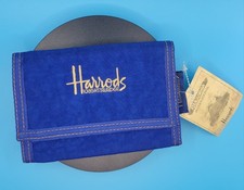 Portafoglio internazionale vintage Blue Harrords Hook & Loop Fastner.