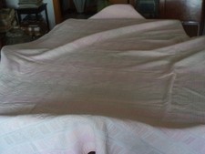 COPERTA COPRILETTO DI PIQUET ROSA CHIARO MATRIMONIALE - VINTAGE ANNI '80 NUOVA