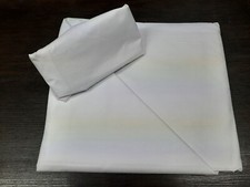 Completo Letto Matrimoniale Lenzuolo Lenzuola Bianco Cotone Hotel Strutture B&B