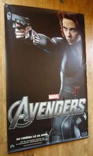 THE AVENGERS Vedova Nera originale ENORME BANNER VINILE 9x6 piedi poster film RARO!