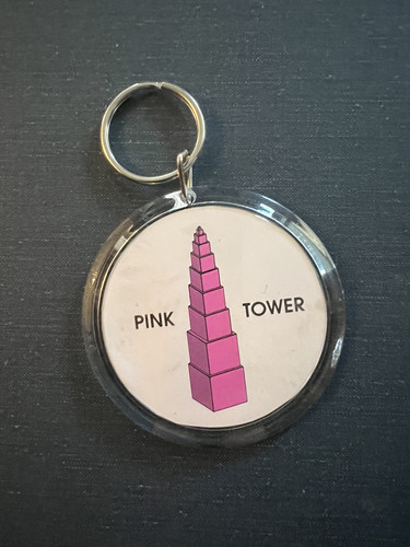 Portachiavi torre rosa - torre,