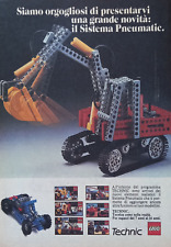 Pubblicità Advertising Werbung Italian Clip 1984 LEGO TECHNIC Sistema Pneumatic.
