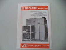 advertising Pubblicità 1947 ESSICCATOIO ATI AZIENDA TERMOTECNICA ITALIANA MILANO