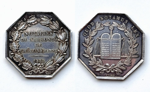 Médaille jeton argent - jeton, en