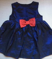 Vestito Blu Elegante 3-6 Mesi Bimba Usato