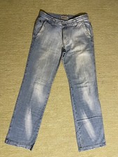 Jeans uomo CLINK 100% Cotone  Tg. W 32 Chiaro Vintage Straight come Nuovi