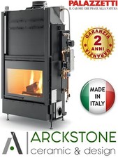 Palazzetti HWT S78F FASTR ACS Termocamino Legna Vaso Gruppo Idraulico DX 34,3 Kw