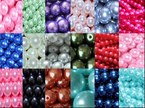 6mm multicolore rotondo perle - multicolore,