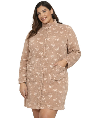 Vestaglia pile donna coral - vestaglia,