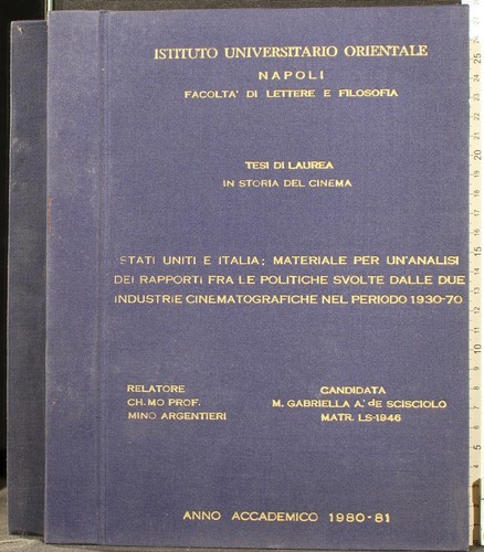 Tesi laurea storia - in,