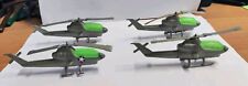 Lotto 4 Elicotteri Giocattolo in Plastica Colore Grigio 