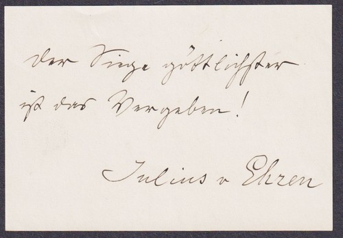 Julius von ehren - ehren, pittore