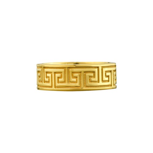 Anello fascia meander greco - a,