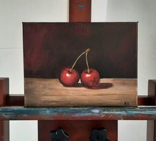 Quadro ciliegia tela frutta - quadro, su