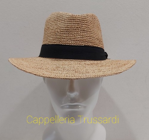 Cappello paglia fascia nera - paglia,