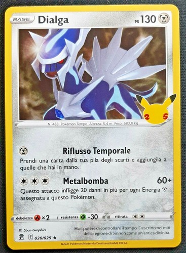 Dialga 020 025 rara holo - dialga, foil