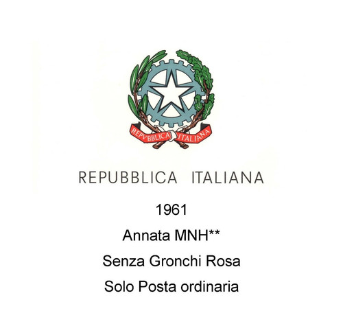 Italia repubblica 1961 - italia,