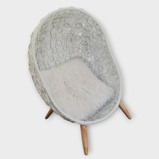 Poltrona Sdraio Cestino Rattan