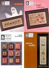 HEART IN HAND schema ricamo punto croce scegli modello autunno Halloween