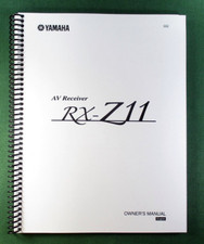 Yamaha RX-Z11 Instruction Manual: 177 Pages & Protective Covers!