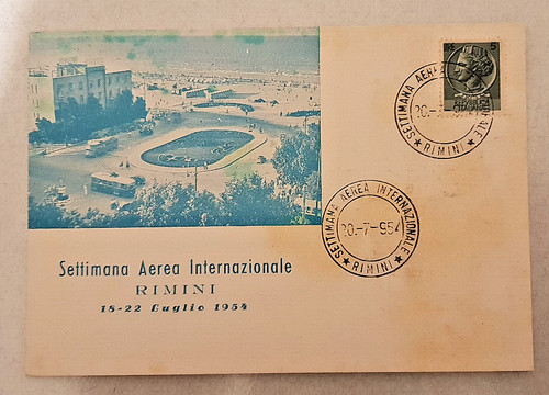 Cartolina settimana aerea - settimana,