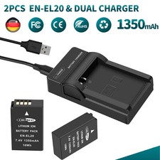 2x EN-EL20 EN-EL20a batteria