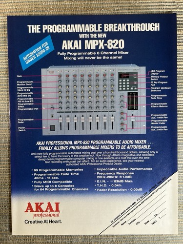 Akai mpx 820 mixer - akai,