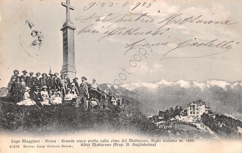 Cartolina stresa righi - stresa,