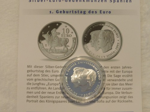 Spagna euro argento 925 - -,