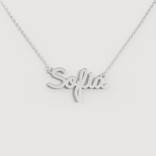 Collana nome donna acciaio - collana,