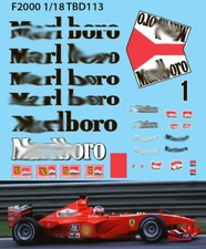 1/18 Decals per  Ferrari F1